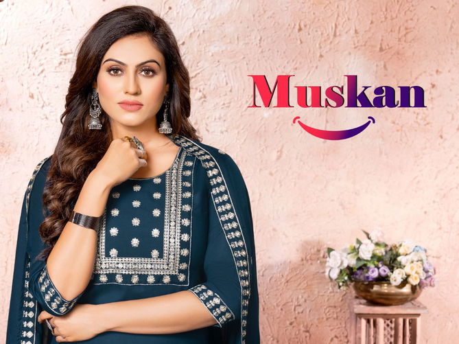 Beauty Queen Muskan 3 Festive Wear Ready Made Suit Collection